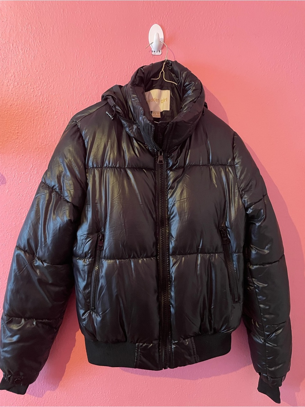 Madden Girl Girls' Black Puffer Jacket
